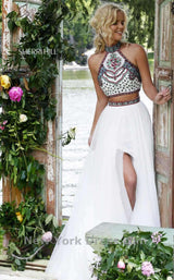 1 of 12 Sherri Hill 50075 Ivory/Multi