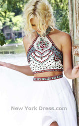 8 of 12 Sherri Hill 50075 Ivory/Multi