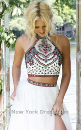 9 of 12 Sherri Hill 50075 Ivory/Multi