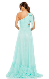6 of 6 Mac Duggal 68472 Dress Aqua