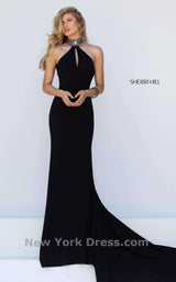 1 of 3 Sherri Hill 50122 Black/Multi