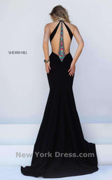 2 of 3 Sherri Hill 50122 Black/Multi