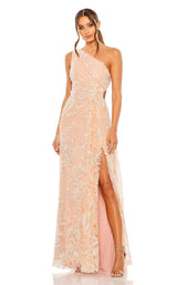 2 of 6 Mac Duggal 68507 Dress Peach
