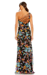 6 of 6 Mac Duggal 68515 Dress Black-Multi