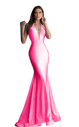 2 of 28 Jovani 68670 Bubble-Pink