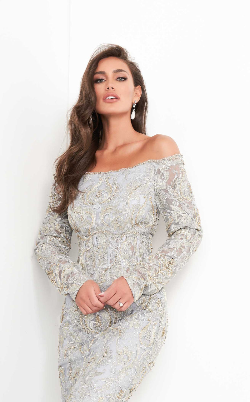 Jovani 68777 Dress Silver-Gold