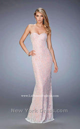 2 of 4 La Femme 22371 White/Coral