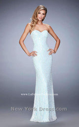 3 of 4 La Femme 22371 White/Light Blue