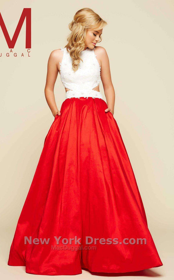 Mac Duggal 48423H Red/White