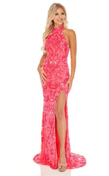 2 of 12 Rachel Allan 70000 Dress Neon-Pink-Coral