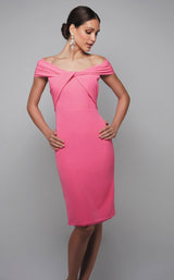 2 of 3 Alyce 70001 Dress Hot-Pink