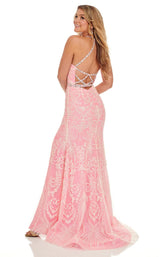 6 of 12 Rachel Allan 70003 Dress Pink-Iridescent