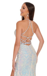 10 of 12 Rachel Allan 70003 Dress Light-Blue-Iridescent