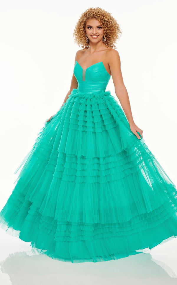 Rachel Allan 70005 Dress Jade