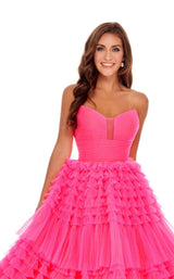 5 of 8 Rachel Allan 70005 Dress Hot-Pink