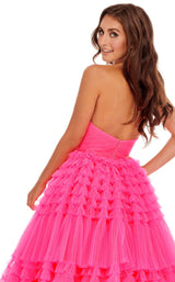 7 of 8 Rachel Allan 70005 Dress Hot-Pink
