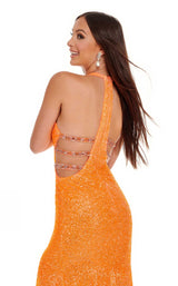 Rachel Allan 70008 Dress Tangerine