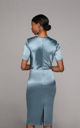 6 of 6 Alyce 70009 Dress Grey-Mist