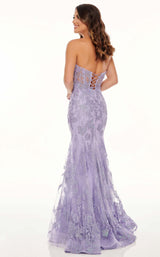 5 of 12 Rachel Allan 70011 Dress Lilac-Iridescent