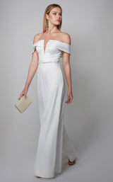 2 of 3 Alyce 70012 Jumpsuit Diamond-White