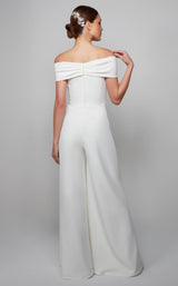 4 of 4 Alyce 70013 Jumpsuit Ivory