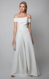 1 of 4 Alyce 70014 Jumpsuit Ivory