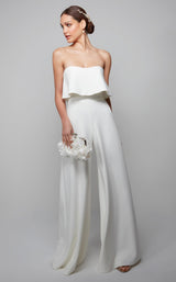 2 of 3 Alyce 70015 Jumpsuit Ivory