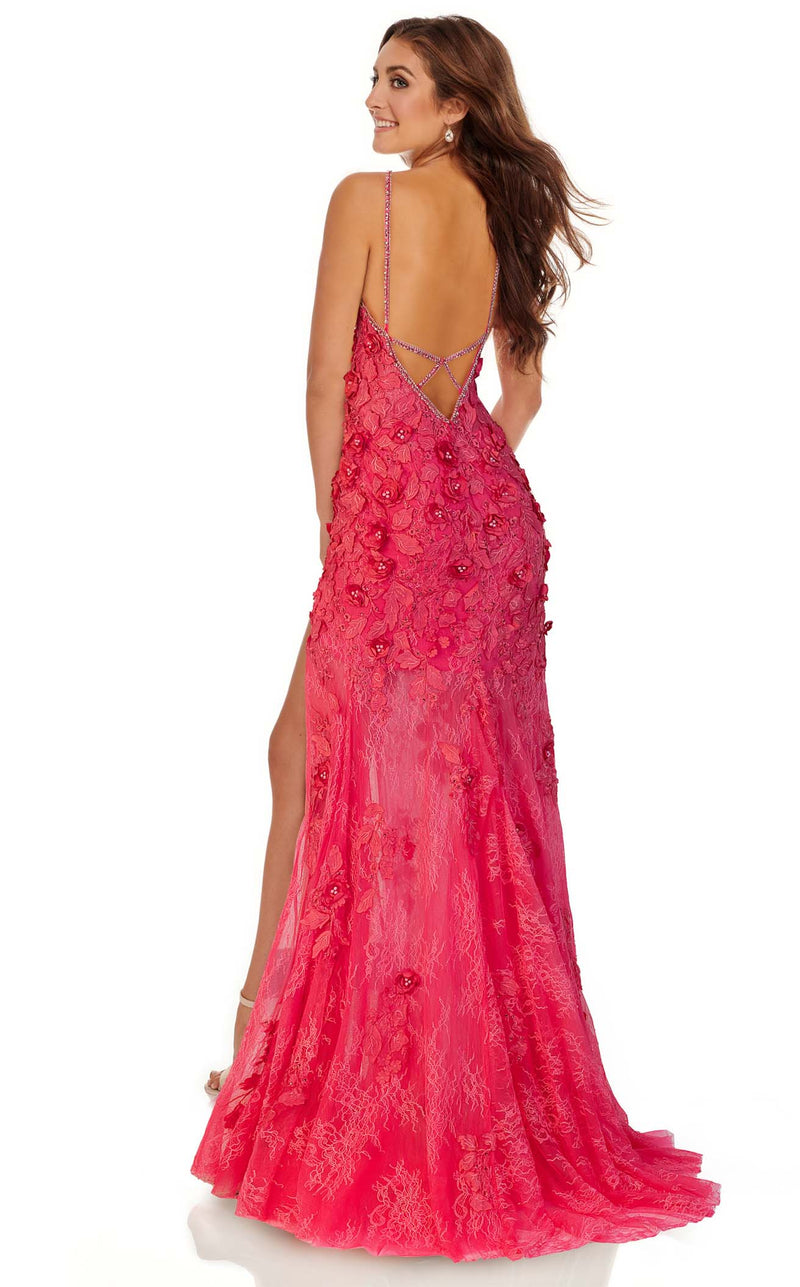 Rachel Allan 70016 Dress Pink-Coral