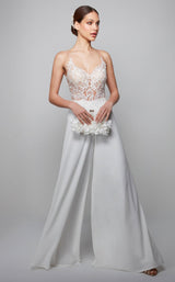 4 of 6 Alyce 70017 Jumpsuit Ivory