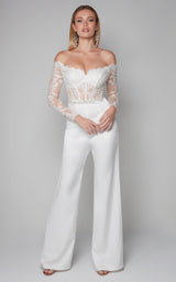 2 of 4 Alyce 70018 Jumpsuit Diamond-White