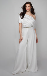 6 of 10 Alyce 70019 Jumpsuit Ivory