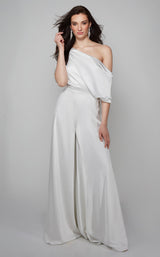 4 of 10 Alyce 70019 Jumpsuit Ivory