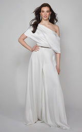 8 of 10 Alyce 70019 Jumpsuit Ivory