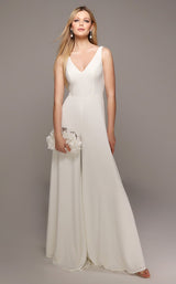 2 of 6 Alyce 70021 Jumpsuit Ivory