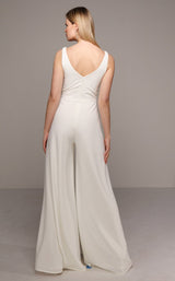 6 of 6 Alyce 70021 Jumpsuit Ivory
