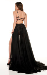 2 of 4 Rachel Allan 70025 Dress Animal-Black