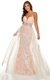 2 of 8 Rachel Allan 70026 Dress Pink-Iridescent