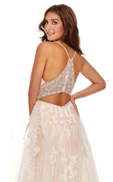 8 of 8 Rachel Allan 70026 Dress Pink-Iridescent