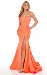 2 of 8 Rachel Allan 70028 Dress Tangerine