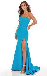 1 of 8 Rachel Allan 70028 Dress Deep-Ocean