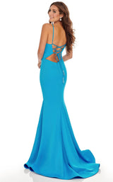 3 of 8 Rachel Allan 70028 Dress Deep-Ocean