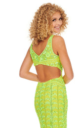 Rachel Allan 70030 Dress Neon-Green