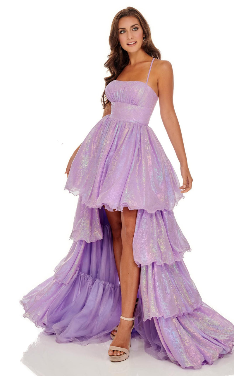 Rachel Allan 70032 Dress Lilac-Iridescent