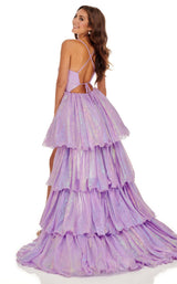 Rachel Allan 70032 Dress Lilac-Iridescent