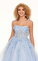 6 of 8 Rachel Allan 70036 Dress Powder-Blue