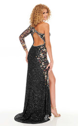 2 of 4 Rachel Allan 70040 Dress Black-Multi