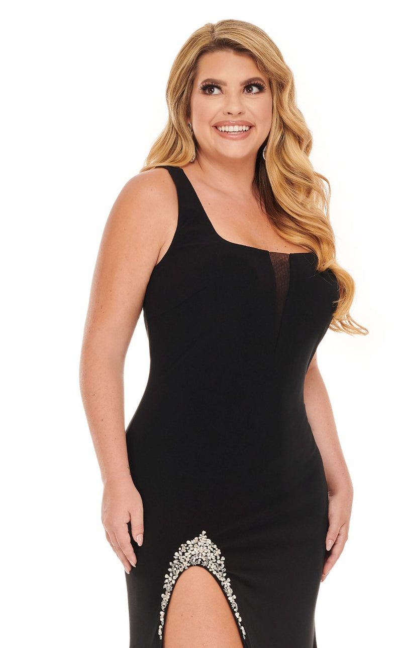 Rachel Allan Curves 70042W Dress Black