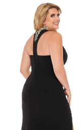 7 of 8 Rachel Allan Curves 70042W Dress Black