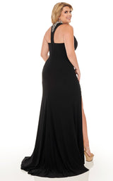 3 of 8 Rachel Allan Curves 70042W Dress Black