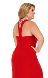 8 of 8 Rachel Allan Curves 70042W Dress Red